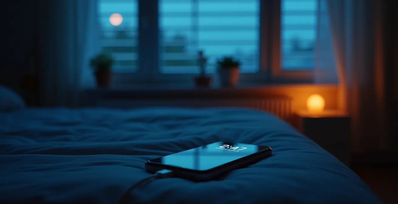 Smartphone-Einstellungen für nächtliche Updates visualisiert